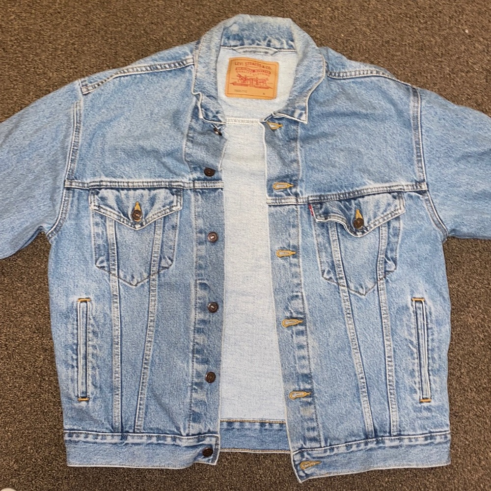 Vintage Levis Strauss Denim Jacket 70508-7112 trucker hip hop mens M/ Womens L